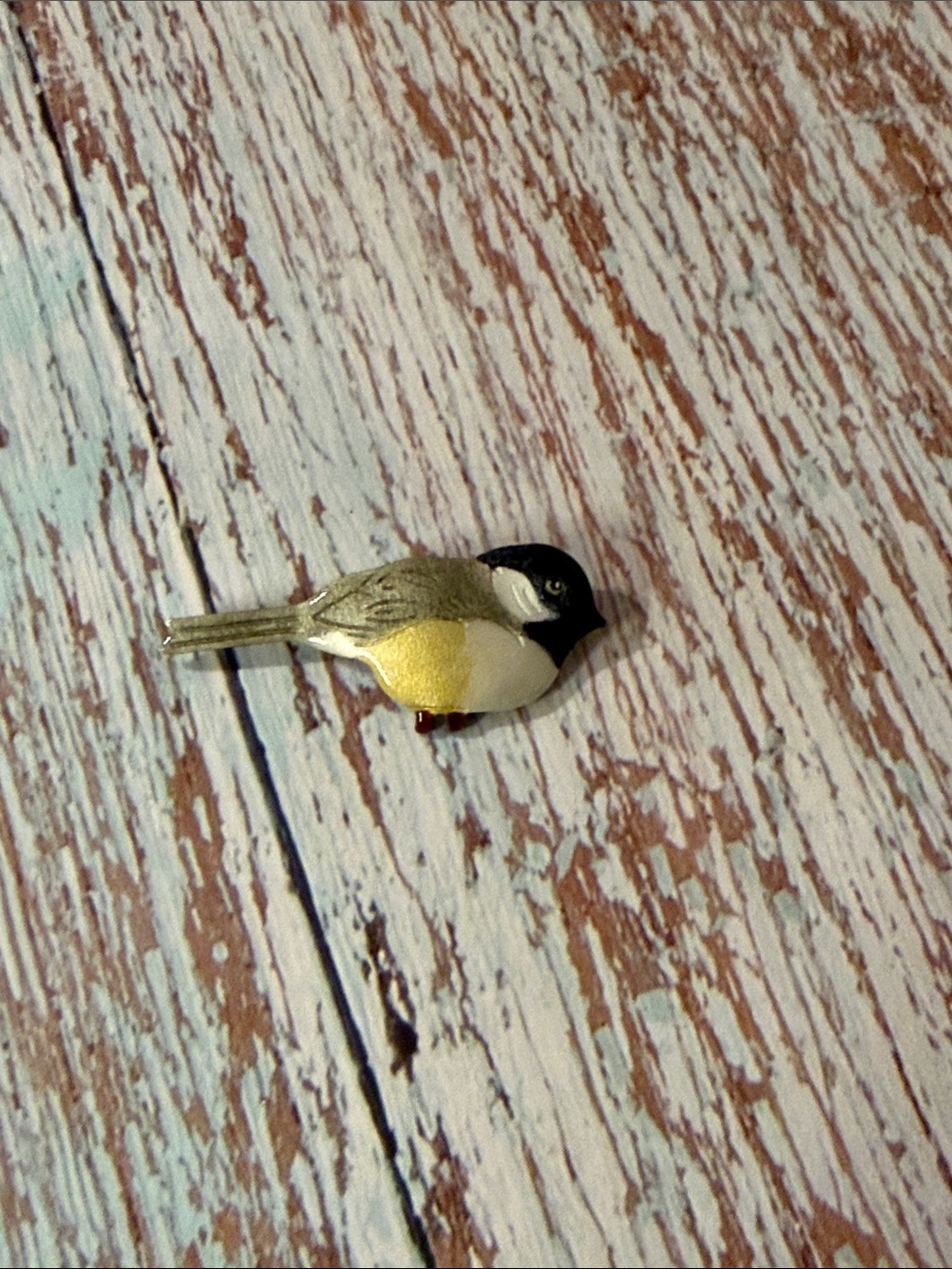 Vintage chickadee pin